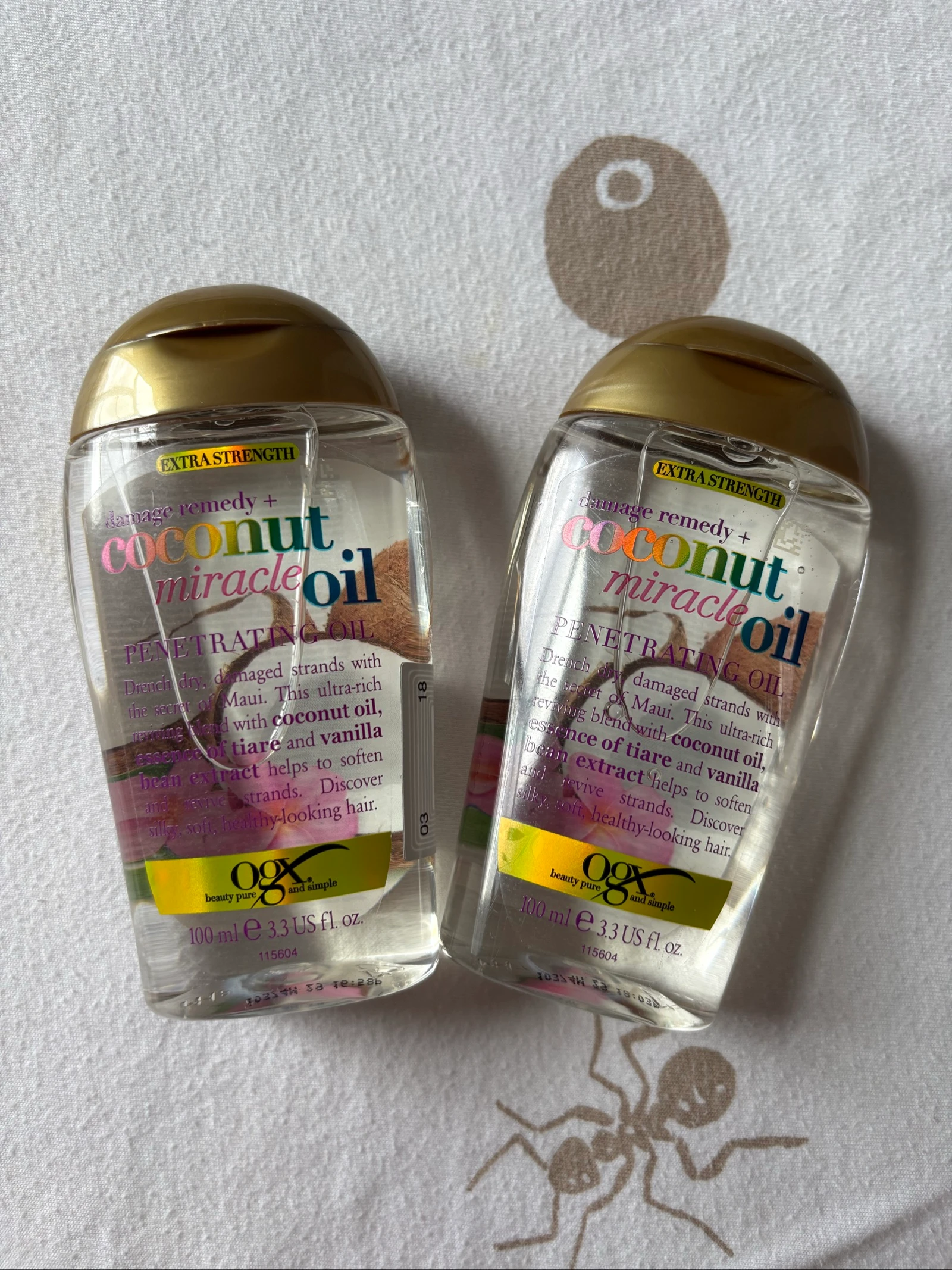OGX set of 2 hair oil